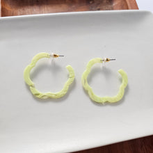 Load image into Gallery viewer, Posey Hoops - Lime Green