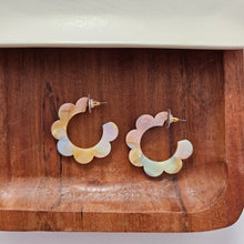 Load image into Gallery viewer, Flora Hoops - Pastel Rainbow