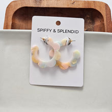 Load image into Gallery viewer, Flora Hoops - Pastel Rainbow