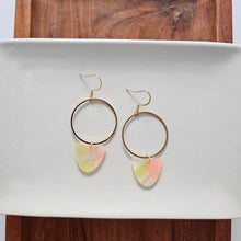 Load image into Gallery viewer, Iris Earrings Large - Iridescent Neon