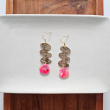 Load image into Gallery viewer, Hazel Earrings - Tropical Pink