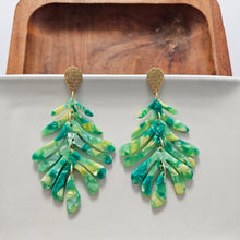 Load image into Gallery viewer, Palm Earrings - Green