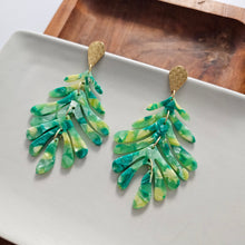Load image into Gallery viewer, Palm Earrings - Green