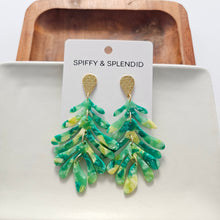 Load image into Gallery viewer, Palm Earrings - Green
