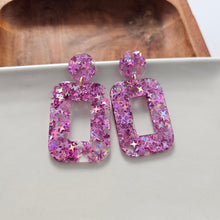 Load image into Gallery viewer, Margot Earrings - Pink Glitter