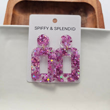 Load image into Gallery viewer, Margot Earrings - Pink Glitter