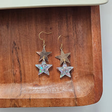 Load image into Gallery viewer, Starry Earrings - Silver Glitter