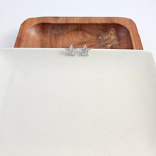 Load image into Gallery viewer, Star Studs - Silver Glitter
