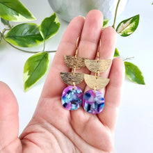 Load image into Gallery viewer, Elena Earrings - Purple Party