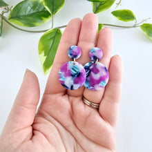 Load image into Gallery viewer, Addy Earrings - Purple Party