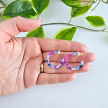 Load image into Gallery viewer, Cam Mini Hoops - Purple Party