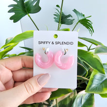 Load image into Gallery viewer, Chloe Hoops - Pink