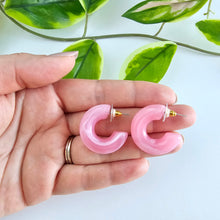Load image into Gallery viewer, Chloe Hoops - Pink