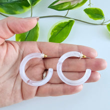 Load image into Gallery viewer, Josie Hoops - White