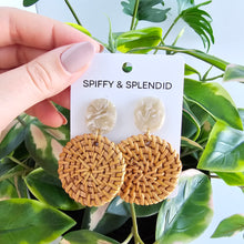 Load image into Gallery viewer, Dominica Earrings - Dark Rattan