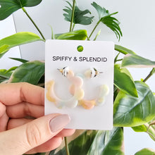 Load image into Gallery viewer, Flora Hoops - Pastel Rainbow