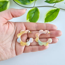 Load image into Gallery viewer, Flora Hoops - Pastel Rainbow