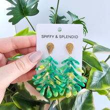 Load image into Gallery viewer, Palm Earrings - Green