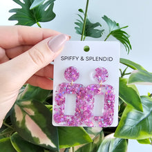Load image into Gallery viewer, Margot Earrings - Pink Glitter