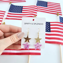 Load image into Gallery viewer, Starry Earrings - Pink Glitter