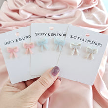Load image into Gallery viewer, Bow Studs - Pink