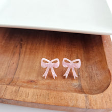 Load image into Gallery viewer, Bow Studs - Pink
