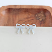 Load image into Gallery viewer, Bow Studs - Light Blue
