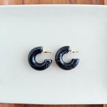 Load image into Gallery viewer, Chloe Hoops - Black