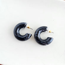 Load image into Gallery viewer, Chloe Hoops - Black