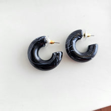 Load image into Gallery viewer, Chloe Hoops - Black