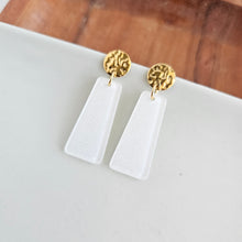 Load image into Gallery viewer, Mia Mini Earrings - White Glitter