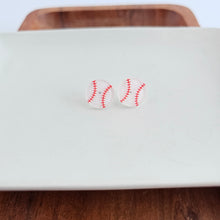 Load image into Gallery viewer, Glitter Baseball Studs