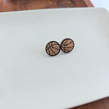 Load image into Gallery viewer, Glitter Basketball Studs
