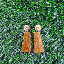 Load image into Gallery viewer, Mia Mini Earrings - Yellow Gold Glitter