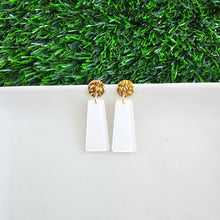 Load image into Gallery viewer, Mia Mini Earrings - White Glitter