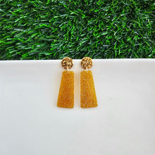Load image into Gallery viewer, Mia Mini Earrings - Yellow Gold Glitter