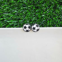 Load image into Gallery viewer, Glitter Soccer Ball Studs