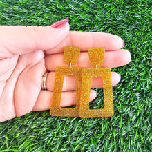 Load image into Gallery viewer, Avery Earrings - Yellow Gold Glitter