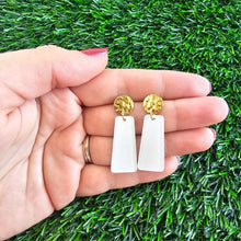 Load image into Gallery viewer, Mia Mini Earrings - White Glitter