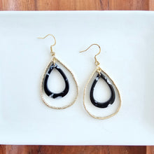 Load image into Gallery viewer, Savannah Earrings - Onyx Black