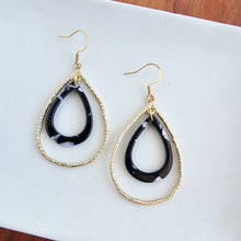 Load image into Gallery viewer, Savannah Earrings - Onyx Black