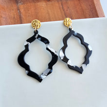 Load image into Gallery viewer, Talia Earrings - Onyx Black