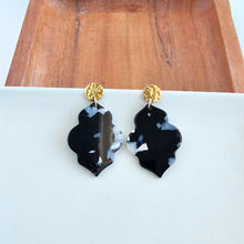 Load image into Gallery viewer, Natalia Earrings - Onyx Black