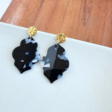 Load image into Gallery viewer, Natalia Earrings - Onyx Black