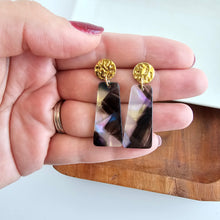 Load image into Gallery viewer, Mia Mini Earrings - Midnight Opal