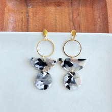 Load image into Gallery viewer, Wren Earrings - Ivory & Slate