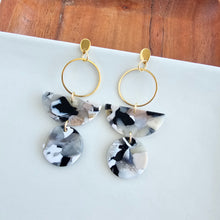 Load image into Gallery viewer, Wren Earrings - Ivory & Slate