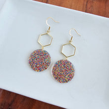 Load image into Gallery viewer, Layla Earrings - Rainbow Glitter