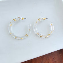 Load image into Gallery viewer, Camy Hoops - Gold Foil