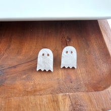 Load image into Gallery viewer, Ghost Studs - White Shimmer